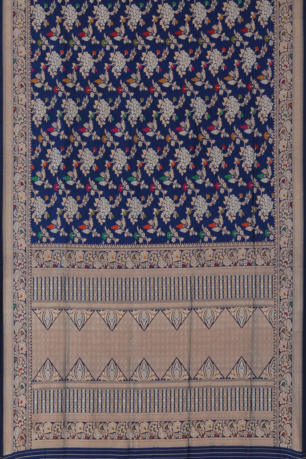 Image of Banarasi Silk Royal Blue Saree